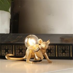 Nordic Resin Mini Animal Mouse Light