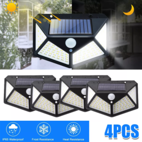 4 Solar Power LED Motion Sensor Wall Lights