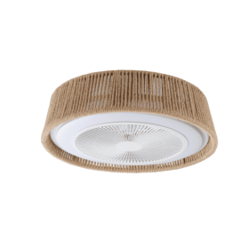 Bohemian Style LED Dimmable Ceiling Light With Built-in Fan - Remote Control