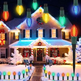 Christmas Solar C9 Strawberry Yard Staked Lights 20pcs