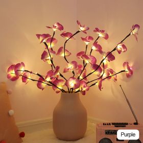 20 LED String Light Butterfly Orchid Branch Garland