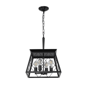 Farmhouse Chandelier - Black