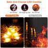 6 Packs Flameless LED Taper Candles 9.8in