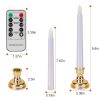 6 Packs Flameless LED Taper Candles 9.8in