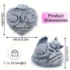 1pc Cat Memorial Stone Or Resin Statue