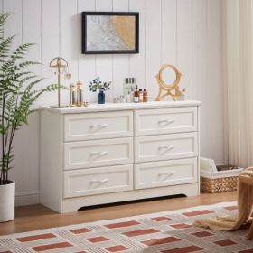 Chipboard 3 Drawer Bedroom Dresser (Color: White)
