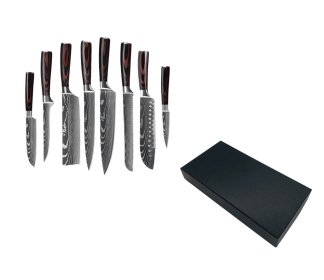 Kitchen Knife Sets (Option: Gift box of 8piece set)