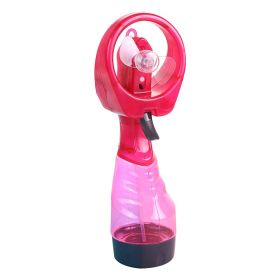Mini Handheld Water Spray Mist Fan (Color: Pink)