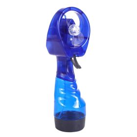 Mini Handheld Water Spray Mist Fan (Color: Blue)