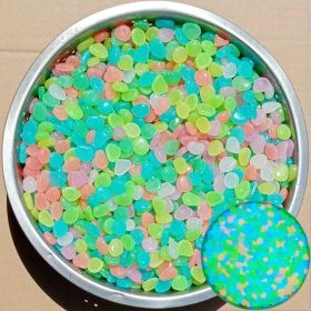 100pcs/bag Glow In The Dark Stones (Color: Multicolor)