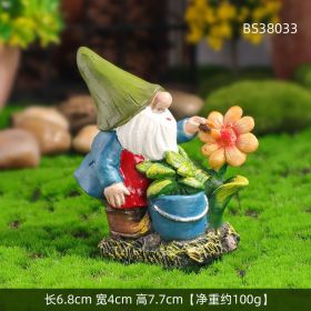 Mini Gnomes Dwarf Fairy Garden Miniatures (Color: BS38033)