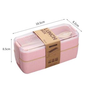 Microwaveable Light Lunch Box (Option: Second floor Pink)