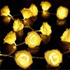 40 LEDs Rose Flower String Lights 10ft