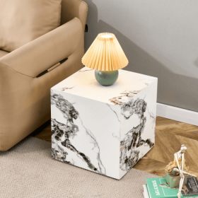 Modern MDF Coffee Table (Color: White)